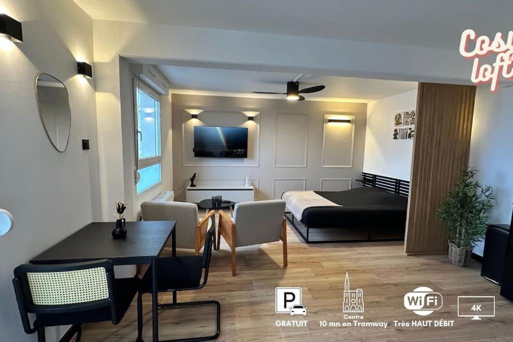 Charmant Studio Neuf, Hypercentre, Parking, Balcon Estrasburgo Exterior foto